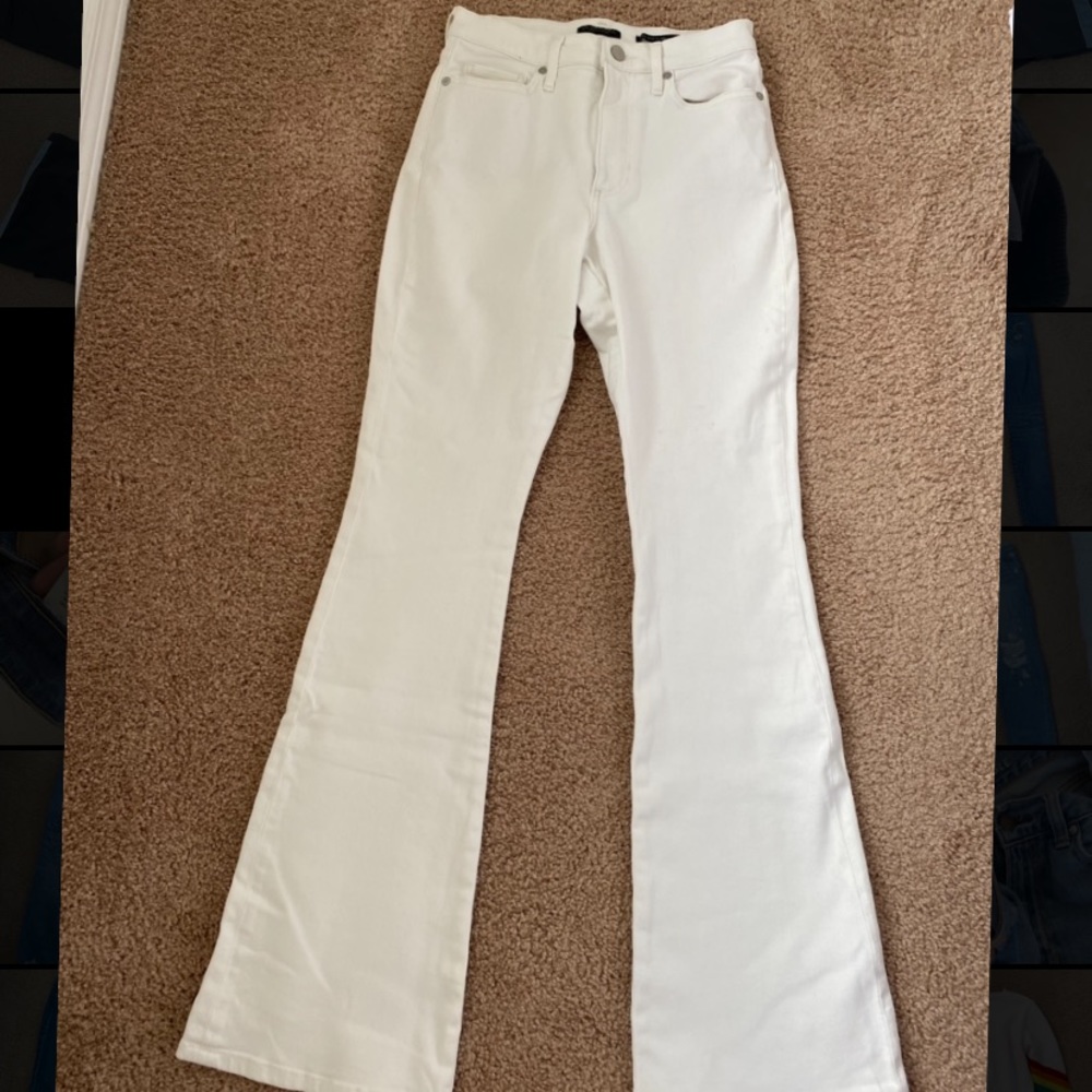 Banana republic white flare jeans
